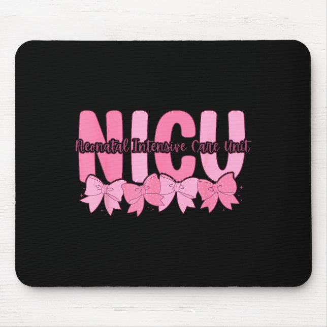 Coquette Nicu Nurse Nk Bow Neonatal Intensive Care Mousepad (Vorne)