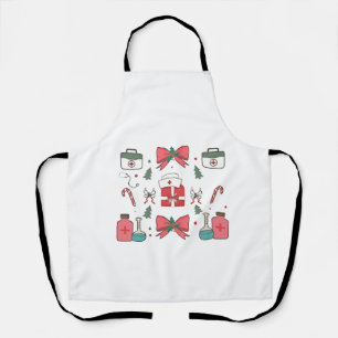 Coquette Nurse Bow Custom Nurse Weihnachten Weihna Schürze