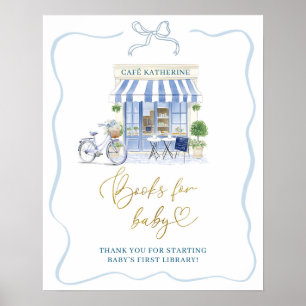 Coquette Parisian café Books for Baby Poster