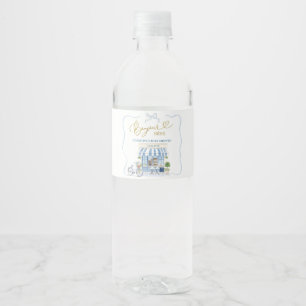 Coquette Parisian café French Blue Bottle Label