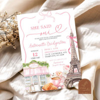 Coquette Parisian café French Bridal Brunch