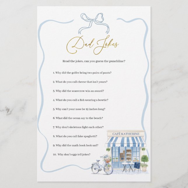 Coquette Parisian Vater Jokes Games (Vorderseite)