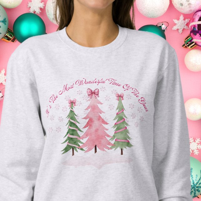 Coquette Pastel Sweatshirt d'arbre de Noël (Créateur téléchargé)