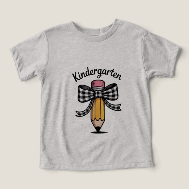 Coquette Pencil Bow Kindergarten Lehrerschule (Design Vorderseite)