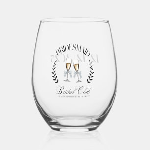 Coquette Personalisiert die Bridesmaier Weinglas Ohne Stiel