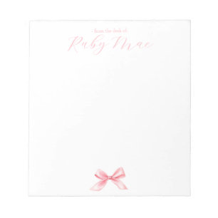 Coquette Personalisiert Notepad Notizblock