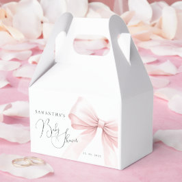 Coquette Pink Bow Baby Dusche Beutel Geschenkschachtel