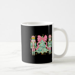 Coquette Pink Bow Nutcracker Weihnachtsbaum Preppy Kaffeetasse