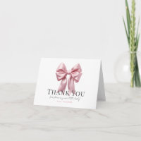 Coquette Pink Bow Ribbon Girl Babydusche