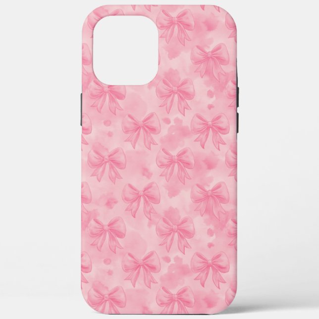 Coquette Pink Bows Case-Mate iPhone Hülle (Rückseite)