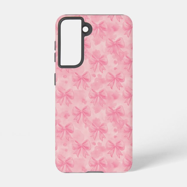 Coquette Pink Bows Samsung Galaxy Hülle (Rückseite)