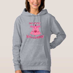 Coquette Pink Geist Frohes Halloween Digitale Kuns Hoodie