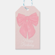 Coquette Pink Ribbon Bow