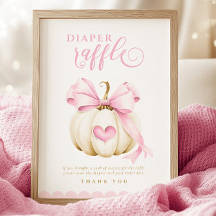 Coquette Pumpkin Baby Duschkabine Windeln Raffle S Poster