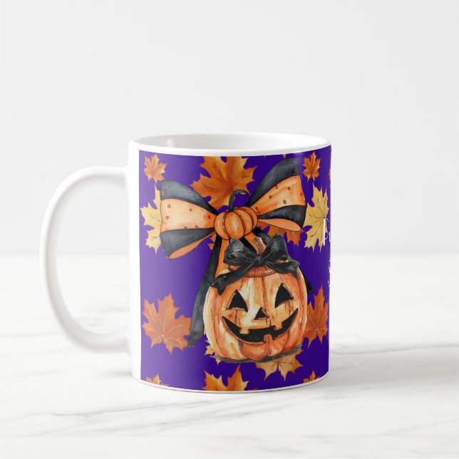 Coquette Pumpkin Spice Halloween  Kaffeetasse (Links)