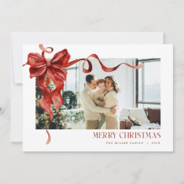Coquette Red Bow - Carte de Noël