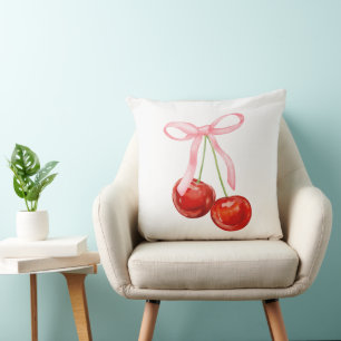 Coquette rosa Bogen mit Kirsche Kissen