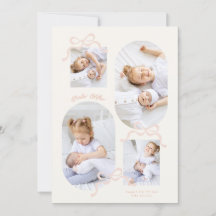 Coquette rosa Bows Collage 4 Foto Girl baby