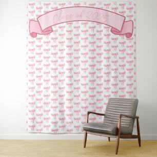 Coquette Rosa Hintergrund Wandteppich