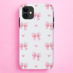 Coquette Rosa Schleife & Herz  Case-Mate iPhone Hülle