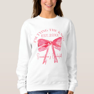 Coquette Rosa Schleife Junggesellinnenabschied  Sweatshirt