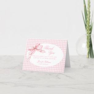Coquette Rose Bow Baby Girl Douche Merci Cartes