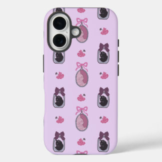 Coquette rose Cat iPhone 16 coque