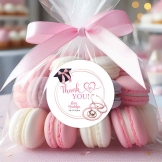 Coquette rose Infirmière Merci Stickers