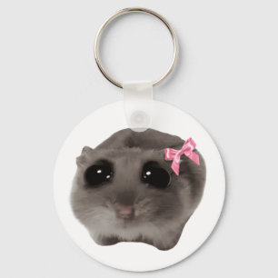 Coquette Sad Hamster Meme Doppelseitiger Schlüssel Schlüsselanhänger