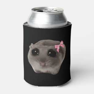 Coquette Sad Hamster Meme Doppelseitiges Schwarz Dosenkühler