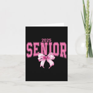 Coquette Senior 2025 Pink Bow Karte