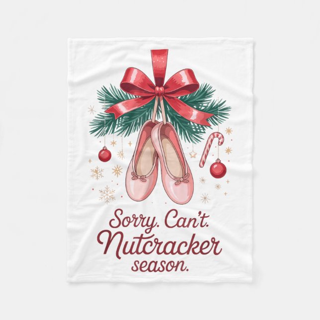 Coquette Sorry Can't Nutcracker Season Sugar Plum  Fleecedecke (Vorderseite)