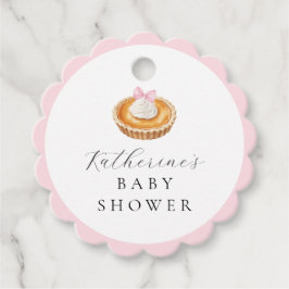 Coquette Süsse Pie Baby Dusche Geschenkanhänger