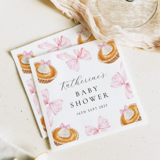 Coquette Süsse Pie Babydusche Papier Napkin Serviette (Von Creator hochgeladen)