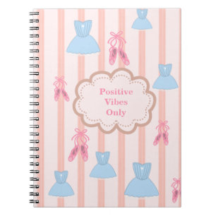 Coquette Thema Ballet inspiriert personalisiert Notizblock