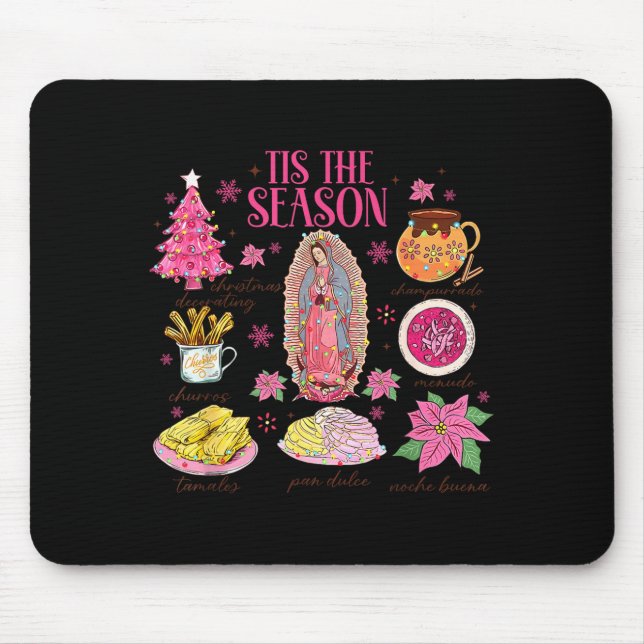 Coquette Tis The Season Mexican Christmas Spanish  Mousepad (Vorne)