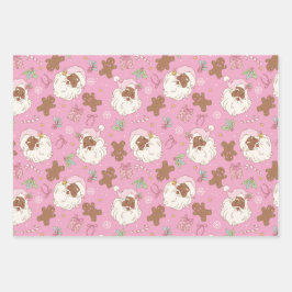 Coquette Vintag Santa Geschenkpapier Set