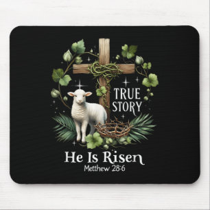Coquette Wahre Story Er ist Vintager Ostern Chr Mousepad
