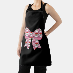Coquette Weihnachten Rosa Schleife Santa Vintage R Schürze