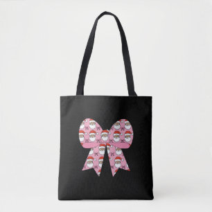 Coquette Weihnachten Rosa Schleife Santa Vintage R Tasche