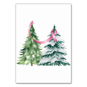 Coquette Weihnachtsbaum, Brustkrebs-Bewusstsein Tischnummer