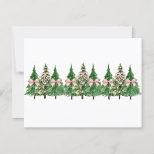 Coquette Weihnachtsbaum, Brustkrebs-BewusstseinCo Postkarte