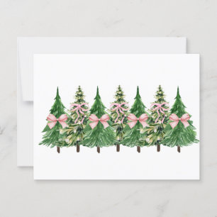 Coquette Weihnachtsbaum, Brustkrebs-BewusstseinCo Postkarte