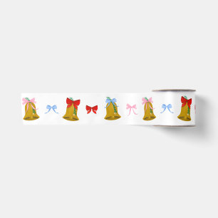 Coquette Weihnachtsglocken und Bows Preppy Classic Satinband
