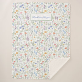Coquette Wildflower Meadow Personalised  Sherpadecke