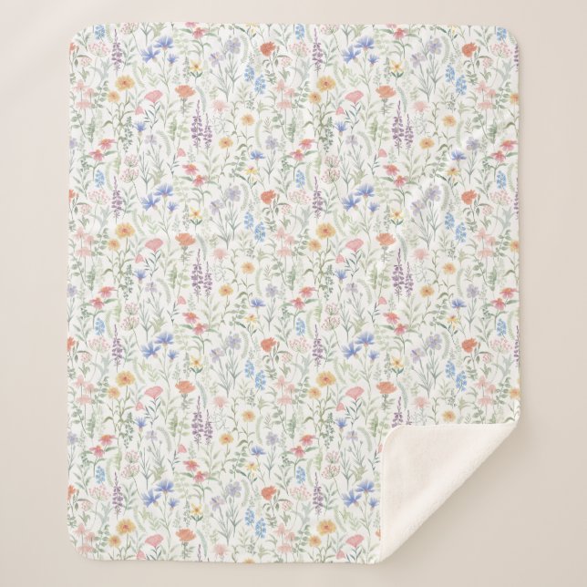 Coquette Wildflower-Wiese  Sherpadecke (Vorderseite)