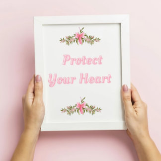 Coquette Zitat Wand Kunst - Hellrosa braun Blumen