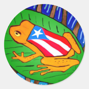 Coqui-Flagge Aufkleber groß