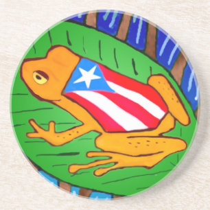 Coqui Flagge Sandstein Untersetzer