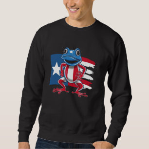 Coqui Frog Puerto Rico Pride Boricua Puerto Rico Sweatshirt